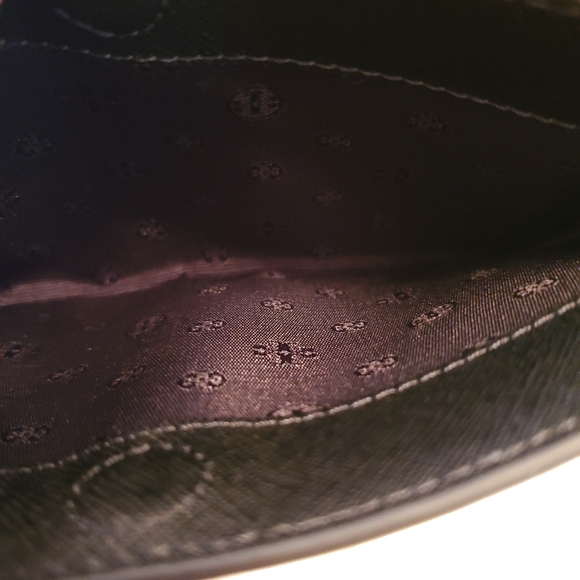 NEW! TORY BURCH Emerson Wristlet Pouch Black - Picture 6 of 12